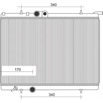 Radiateur, refroidissement du moteur MAGNETI MARELLI 350213881000 pour PEUGEOT PARTNER 1.4 - 73cv