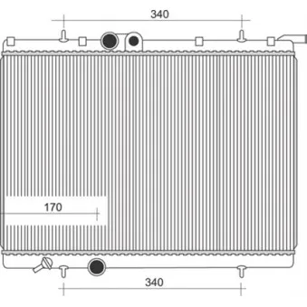 Radiateur, refroidissement du moteur MAGNETI MARELLI OEM 1330B0