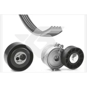 Jeu de courroies trapézoïdales à nervures HUTCHINSON KHV126