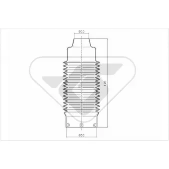 HUTCHINSON KP073 - Kit de protection contre la poussière, amortisseur