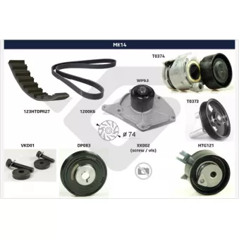 Kit de distribution HUTCHINSON MK14