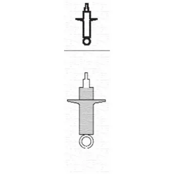 Jeu de 2 amortisseurs arrière MAGNETI MARELLI OEM 562102N325