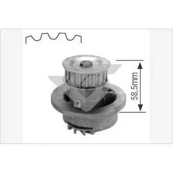 Pompe à eau HUTCHINSON WP02 pour OPEL CORSA 1.6 GSI - 100cv
