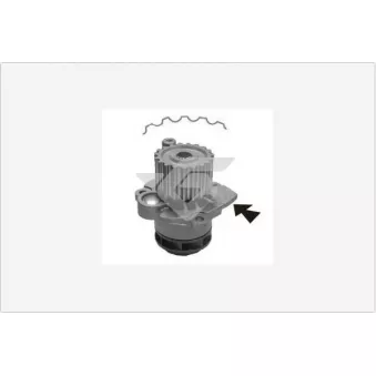 Pompe à eau HUTCHINSON WP57 pour IVECO EUROSTAR 1.4 TDI - 75cv