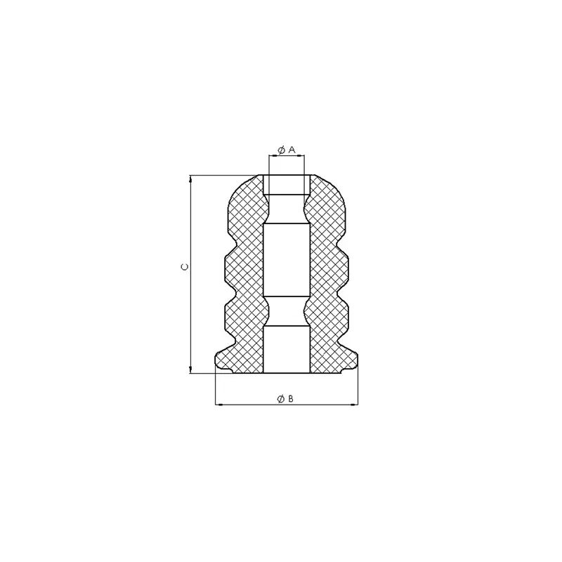 Butée élastique, suspension TEDGUM 00268228 - Visuel 1