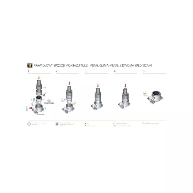 Silent bloc de suspension (train avant) TEDGUM 00679832 - Visuel 2