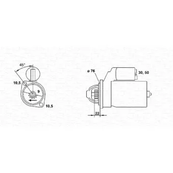 Démarreur MAGNETI MARELLI [943241167010]