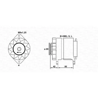 Alternateur MAGNETI MARELLI [943346040010]