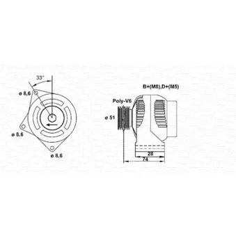 MAGNETI MARELLI 943355093010 - Alternateur