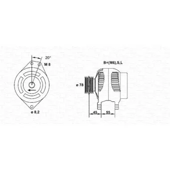 MAGNETI MARELLI 943355183010 - Alternateur