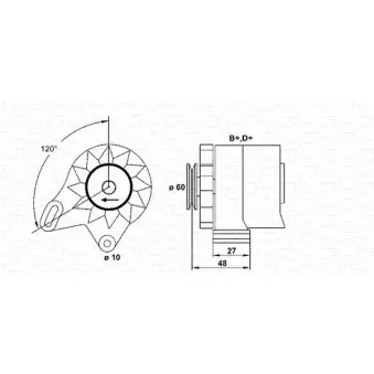 Alternateur MAGNETI MARELLI [943356143010]