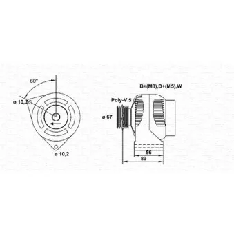 MAGNETI MARELLI 943356310010 - Alternateur