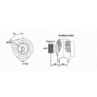 Alternateur MAGNETI MARELLI [943356515010]