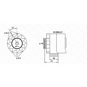 MAGNETI MARELLI 943356548010 - Alternateur