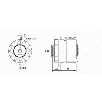 MAGNETI MARELLI 943356903010 - Alternateur