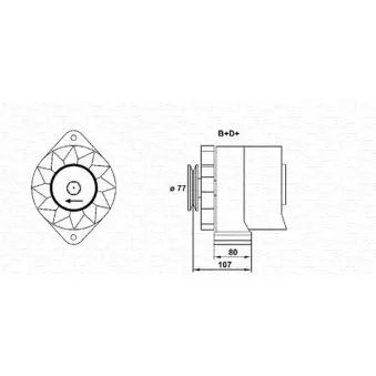 MAGNETI MARELLI 943357556010 - Alternateur