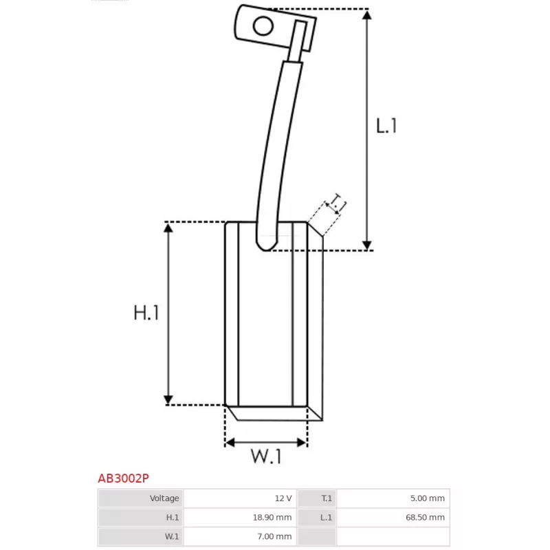 Balais, alternateur AS-PL AB3002P - Visuel 1