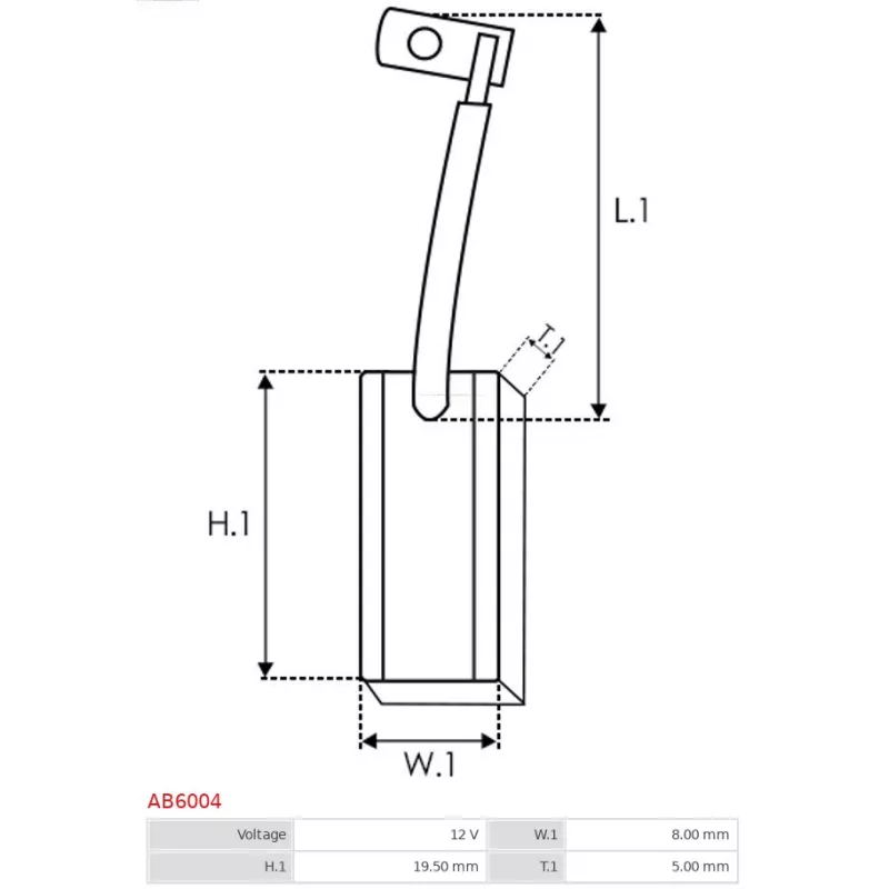 Balais, alternateur AS-PL AB6004 - Visuel 1
