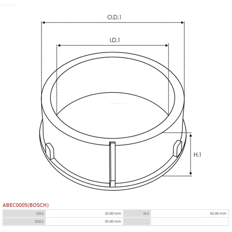 Capot protecteur, alternateur AS-PL ABEC0005(BOSCH) - Visuel 1