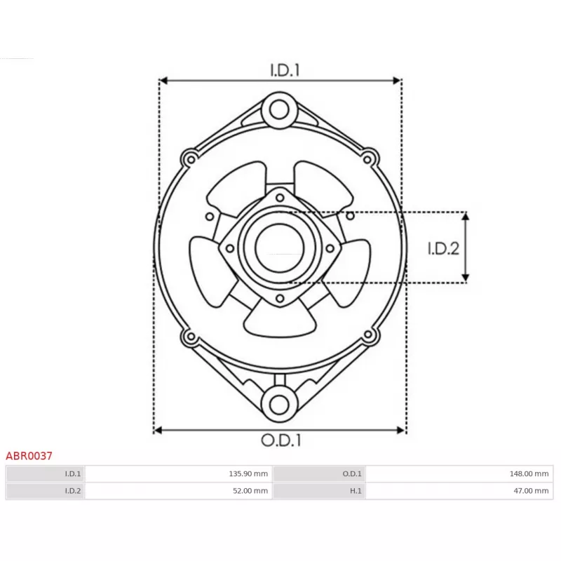 Palier de transmission, alternateur AS-PL ABR0037 - Visuel 2
