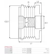 AS-PL AFP0011(INA) - Poulie roue libre, alternateur