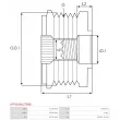 AS-PL AFP1010(LITENS) - Poulie roue libre, alternateur