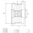 AS-PL AFP3061(INA) - Poulie roue libre, alternateur
