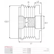 AS-PL AFP5002(LUK) - Poulie roue libre, alternateur