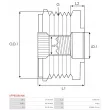 AS-PL AFP6038(INA) - Poulie roue libre, alternateur
