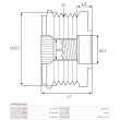 AS-PL AFP6059(INA) - Poulie roue libre, alternateur