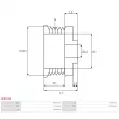 AS-PL AP0076S - Poulie, alternateur
