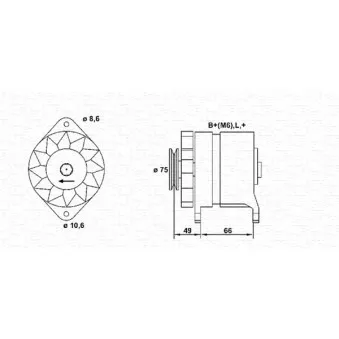 Alternateur MAGNETI MARELLI OEM 7700754835