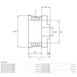 AS-PL AP3031S - Poulie, alternateur