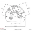 AS-PL APC3050S - Capot protecteur, alternateur