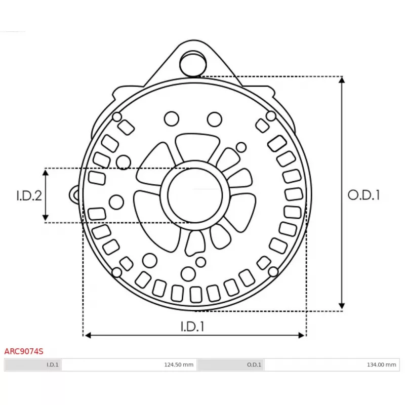 Pont de diodes, alternateur AS-PL ARC9074S - Visuel 2