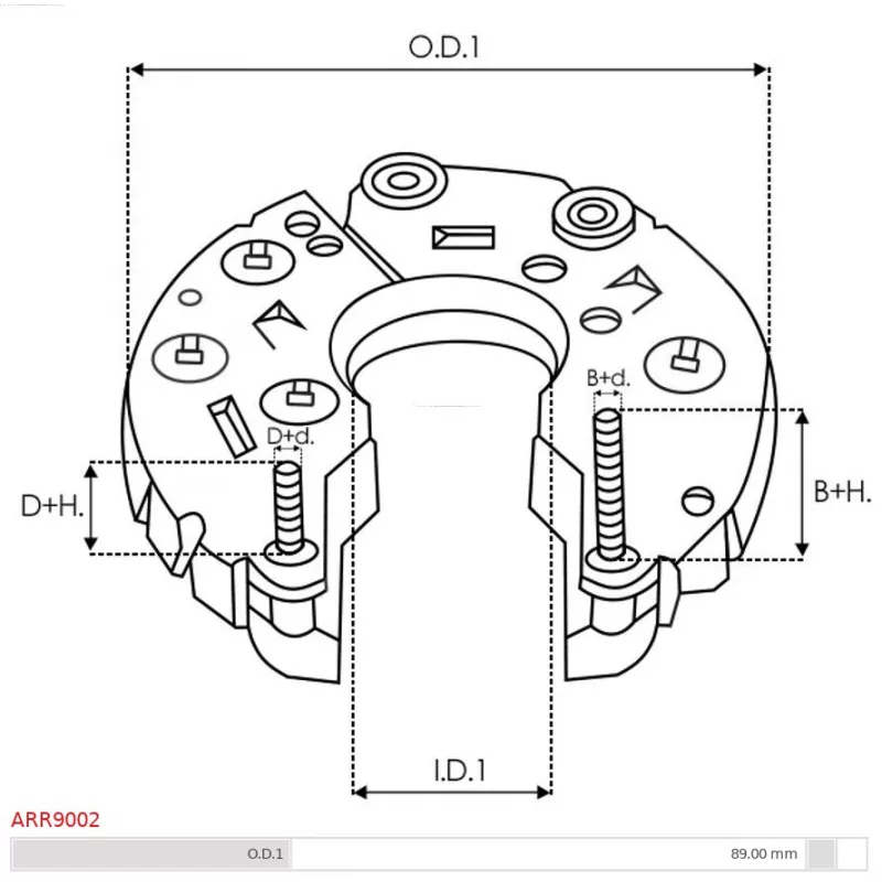Kit de réparation, redresseur d'alternateur AS-PL ARR9002 - Visuel 2