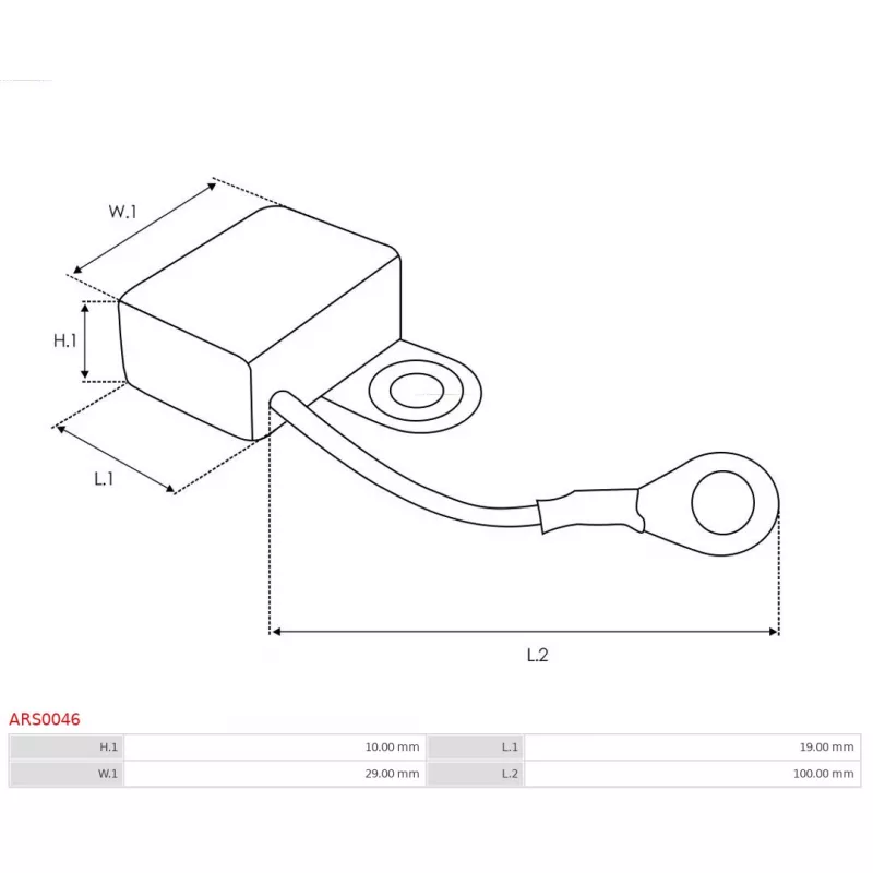 Kit de réparation, alternateur AS-PL ARS0046 - Visuel 1