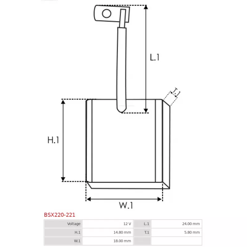Balais, démarreur AS-PL BSX220-221 - Visuel 1