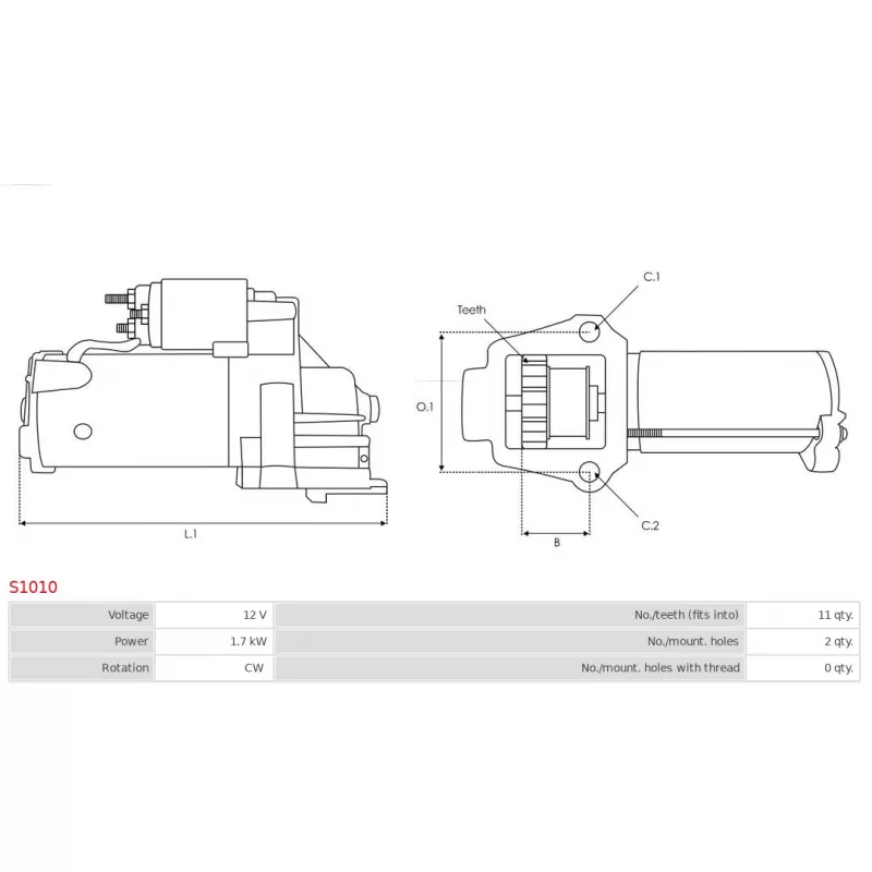 Démarreur AS-PL S1010 - Visuel 2