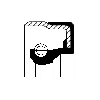 Bague d'étanchéité, moyeu de roue CORTECO 01018219B