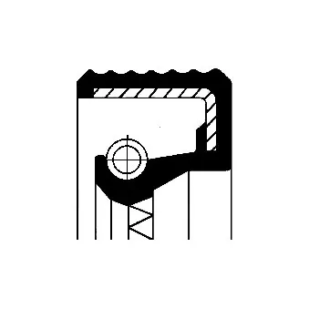 Bague d'étanchéité, pompe à huile CORTECO 01026916B