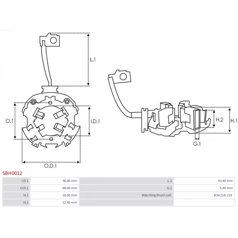 Porte-balais AS-PL SBH0012 - Visuel 1