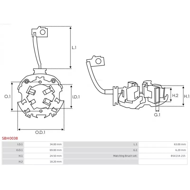 Porte-balais AS-PL SBH0038 - Visuel 1