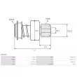 AS-PL SD0100 - Embrayage à roue libre, démarreur