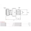 AS-PL SD0100(BOSCH) - Embrayage à roue libre, démarreur