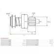 AS-PL SD0252(BOSCH) - Embrayage à roue libre, démarreur