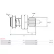 AS-PL SD0354S - Embrayage à roue libre, démarreur