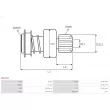 AS-PL SD1001 - Embrayage à roue libre, démarreur