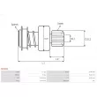 AS-PL SD3006 - Embrayage à roue libre, démarreur