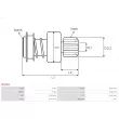 AS-PL SD3009 - Embrayage à roue libre, démarreur